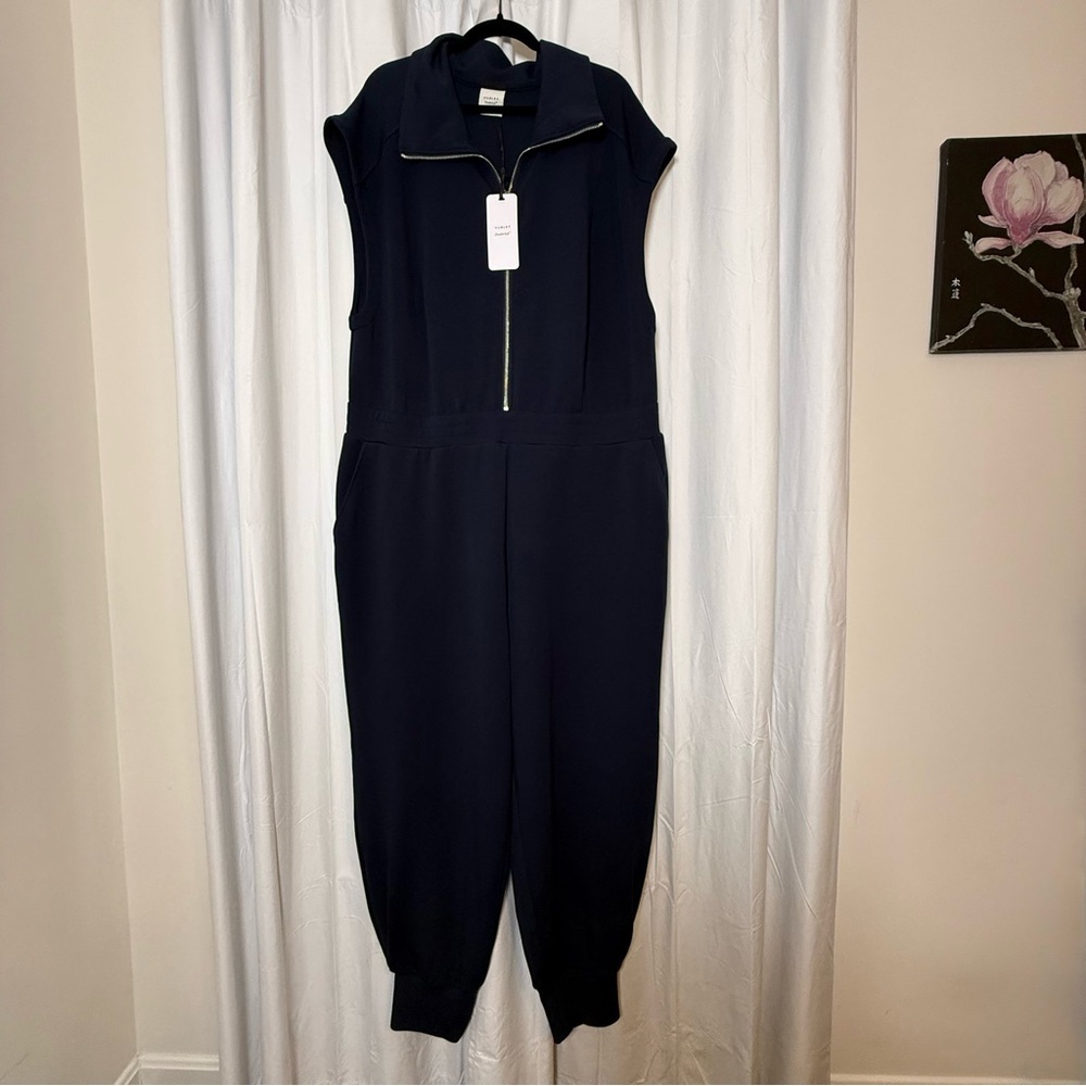 Varley DoubleSoft Monica Jumpsuit Half Zip Front NWT Womens Size 2X